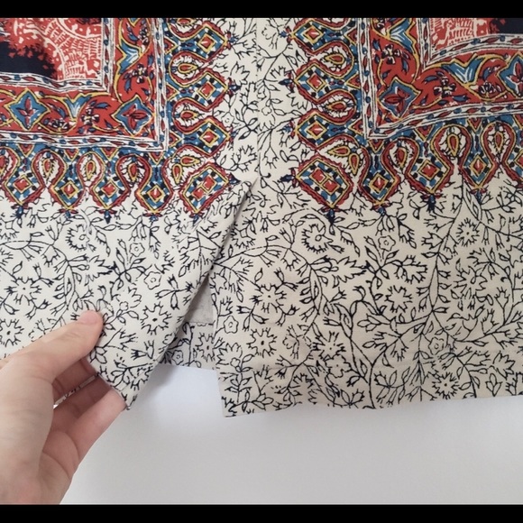 Lucky brand it line above the knee skirt floral - Picture 4 of 4